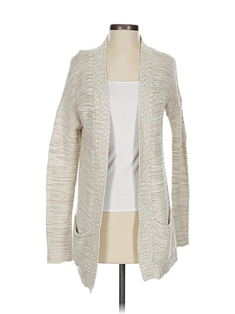 Pre-owned Express Cardigan Sweater In White