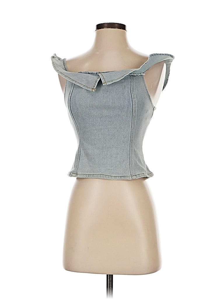 Pre-owned Emory Park Sleeveless Blouse In Blue