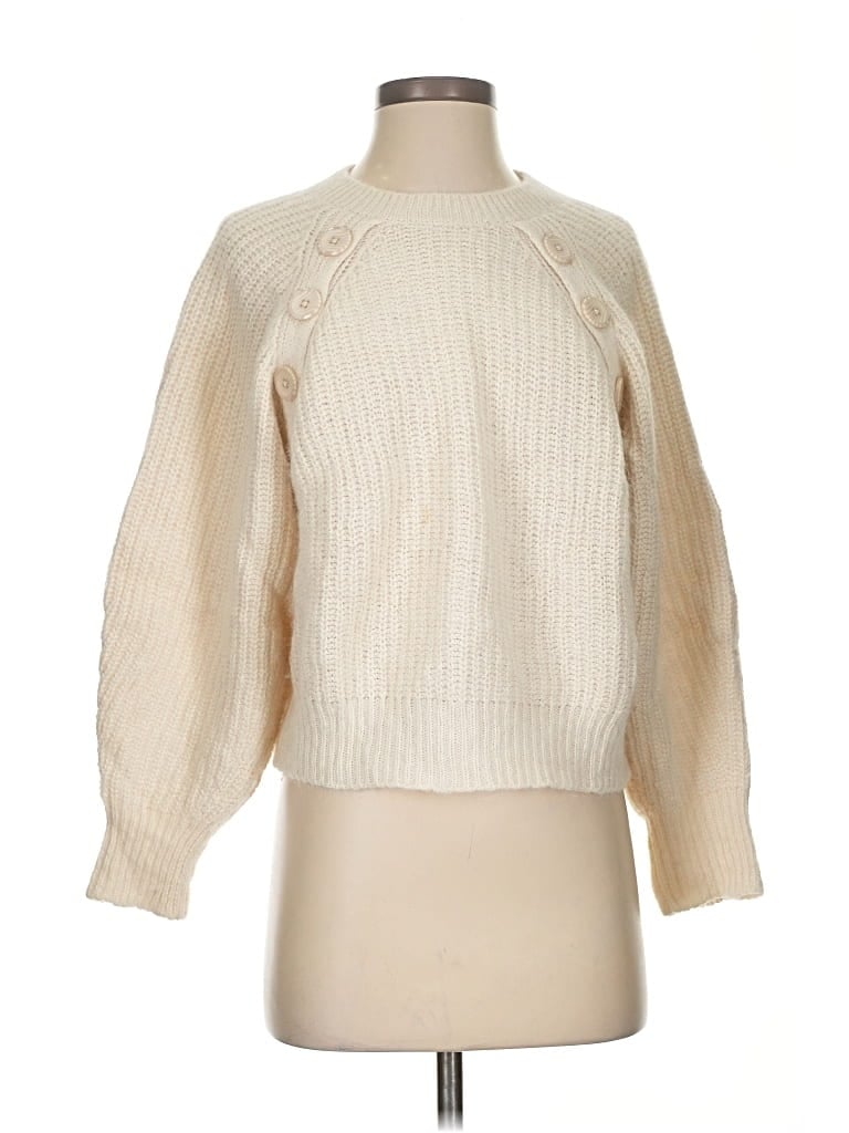 Pre-owned Joie Cardigan Sweater In White