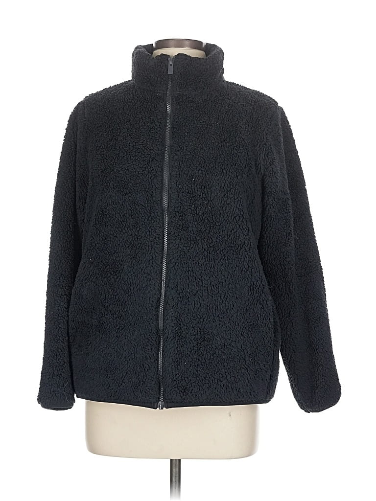 Pre-owned Uniqlo Fleece Jacket In Gray