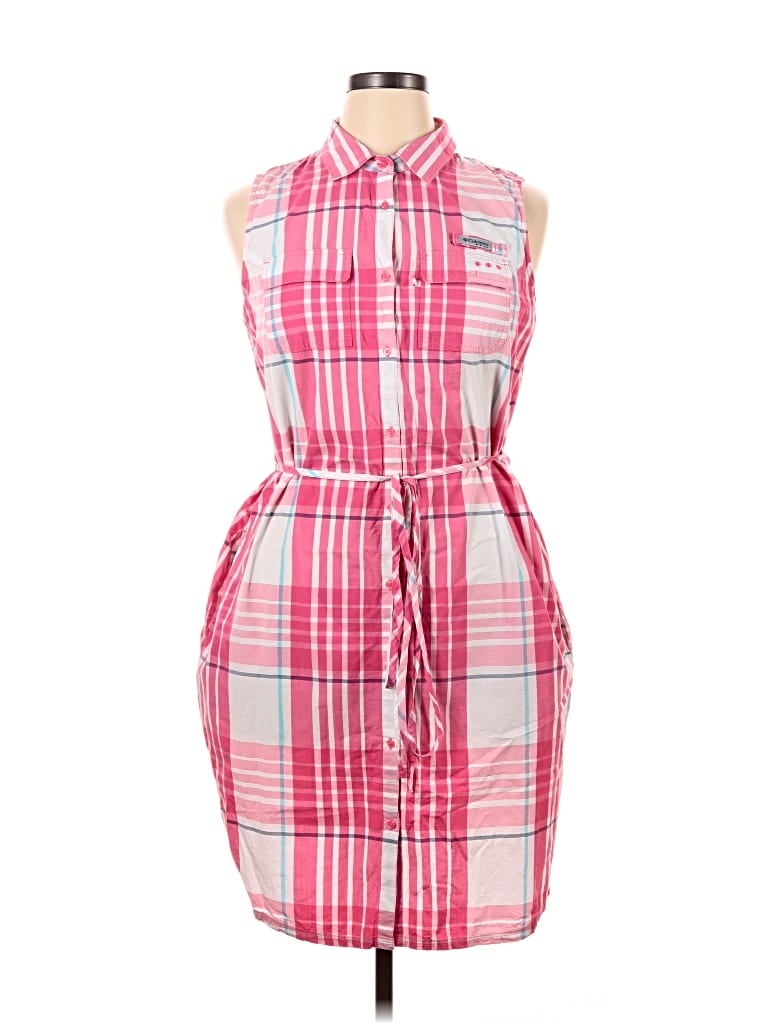 Pre-owned Columbia Casual Dress In Pink