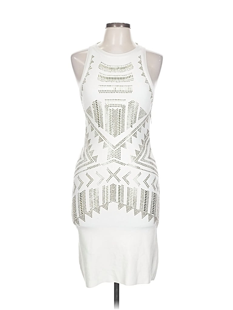 Pre-owned Bebe Cocktail Dress In White