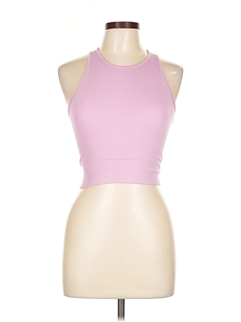 Pre-owned Ypb Tank Top Pink Halter Neckline Tops