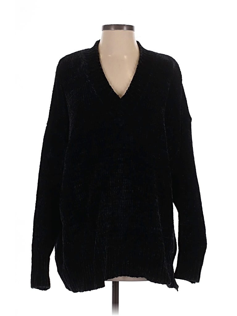Pre-owned Zara Pullover Sweater In Black
