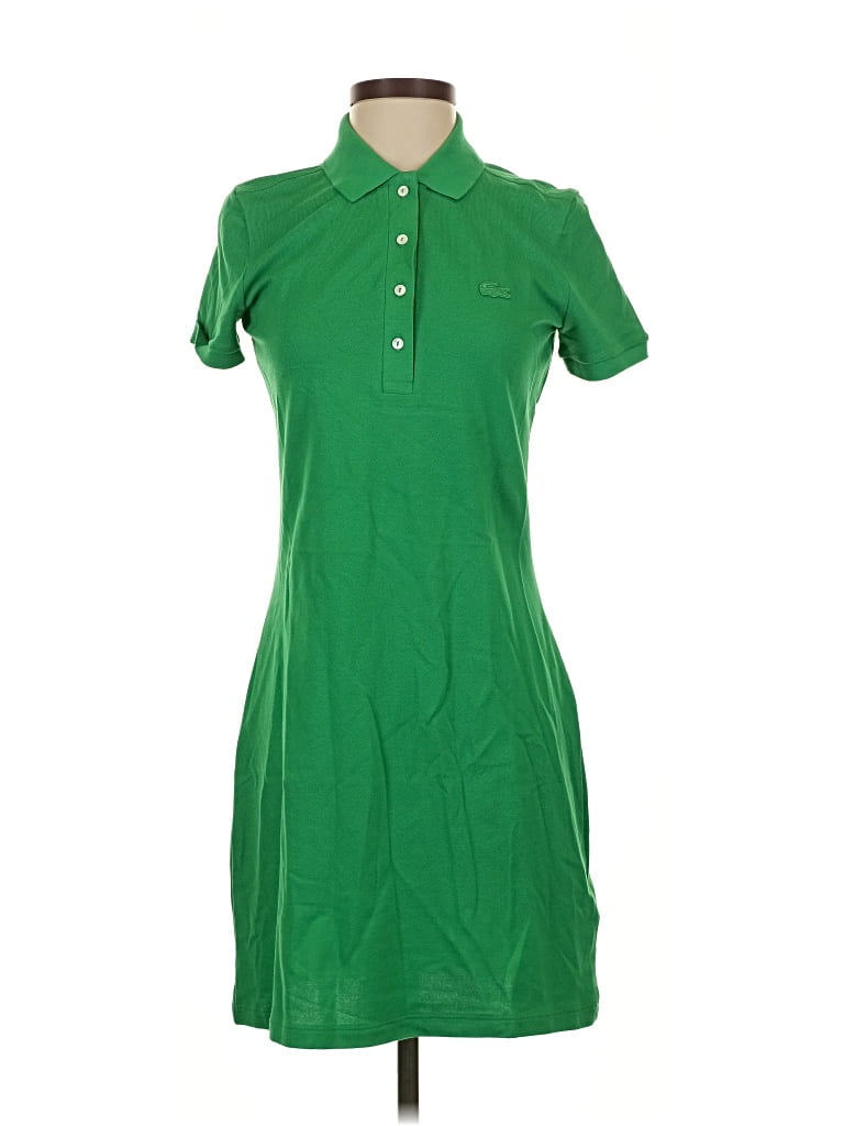 Pre-owned Lacoste Casual Dress In Green