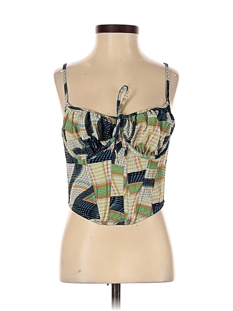 OUT FROM UNDER Pre-owned Sleeveless Blouse In Green