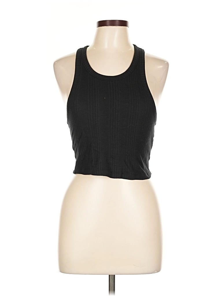 Pre-owned Mwl By Madewell Tank Top Black Halter Neckline Tops