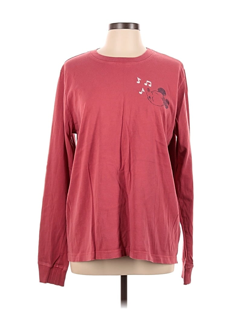 Pre-owned Disney Long Sleeve T-shirt In Burgundy