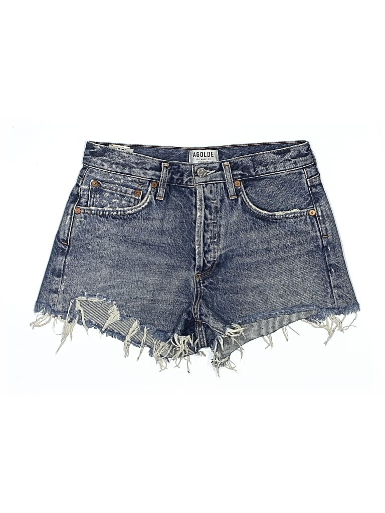 Pre-owned Agolde Denim Shorts In Blue