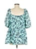 Lane Bryant Teal Short Sleeve Blouse Size 28 waist - photo 2
