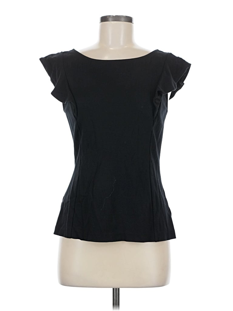 Pre-owned Express Short Sleeve Top Black Sweetheart Neckline Tops