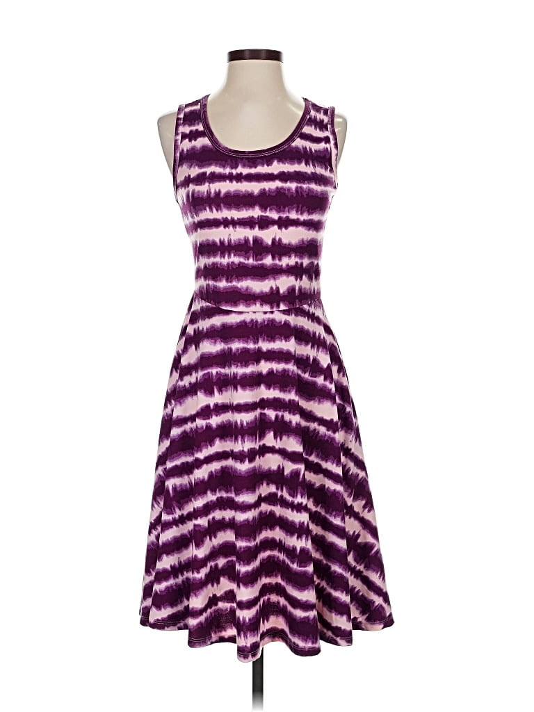 Pre-owned Lularoe Cocktail Dress In Purple