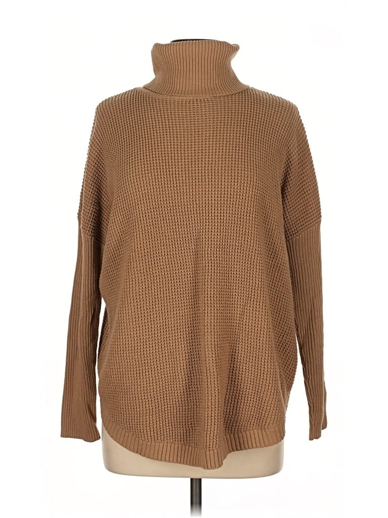 Pre-owned Michael Michael Kors Turtleneck Sweater In Brown