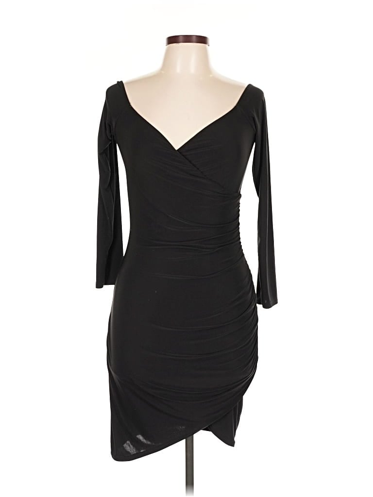 Pre-owned Prettylittlething Cocktail Dress In Black