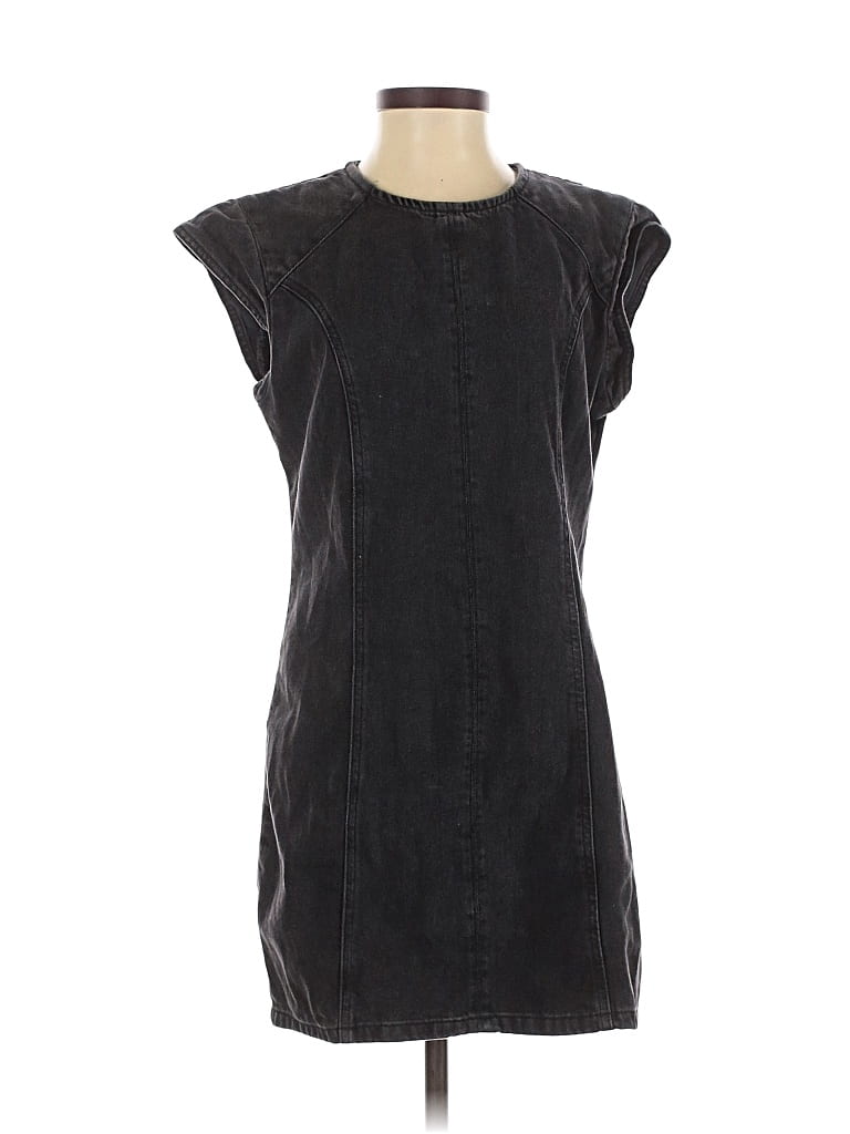 Pre-owned Zara Casual Dress In Black