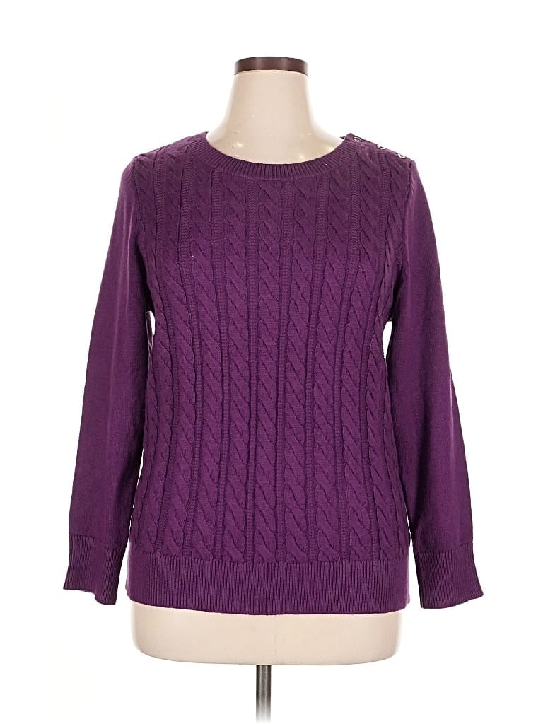 Talbots Pullover Sweater In Purple