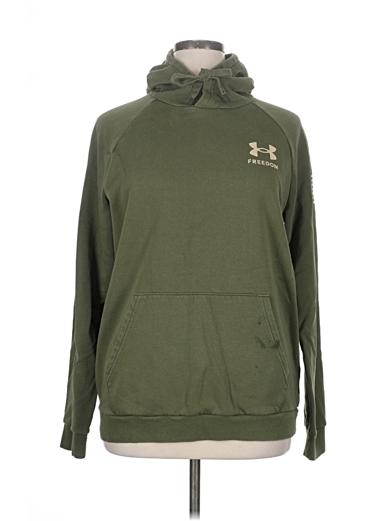 Pre-owned Under Armour Pullover Hoodie In Green
