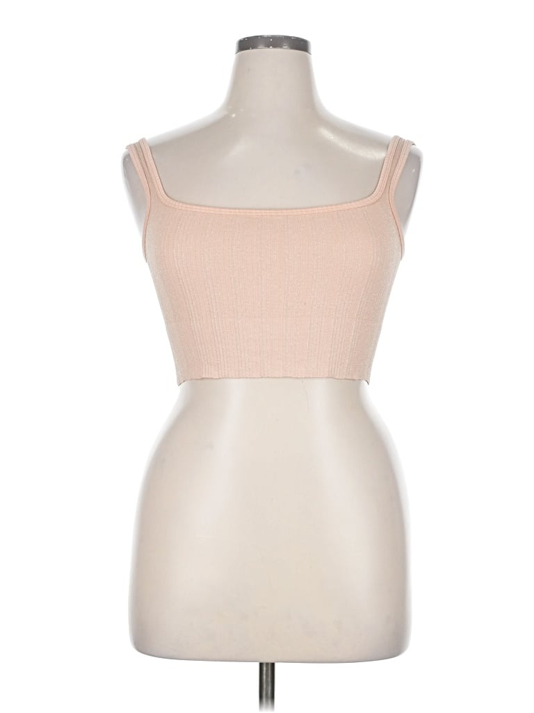 Pre-owned Out From Under Tank Top Pink Square Neckline Tops