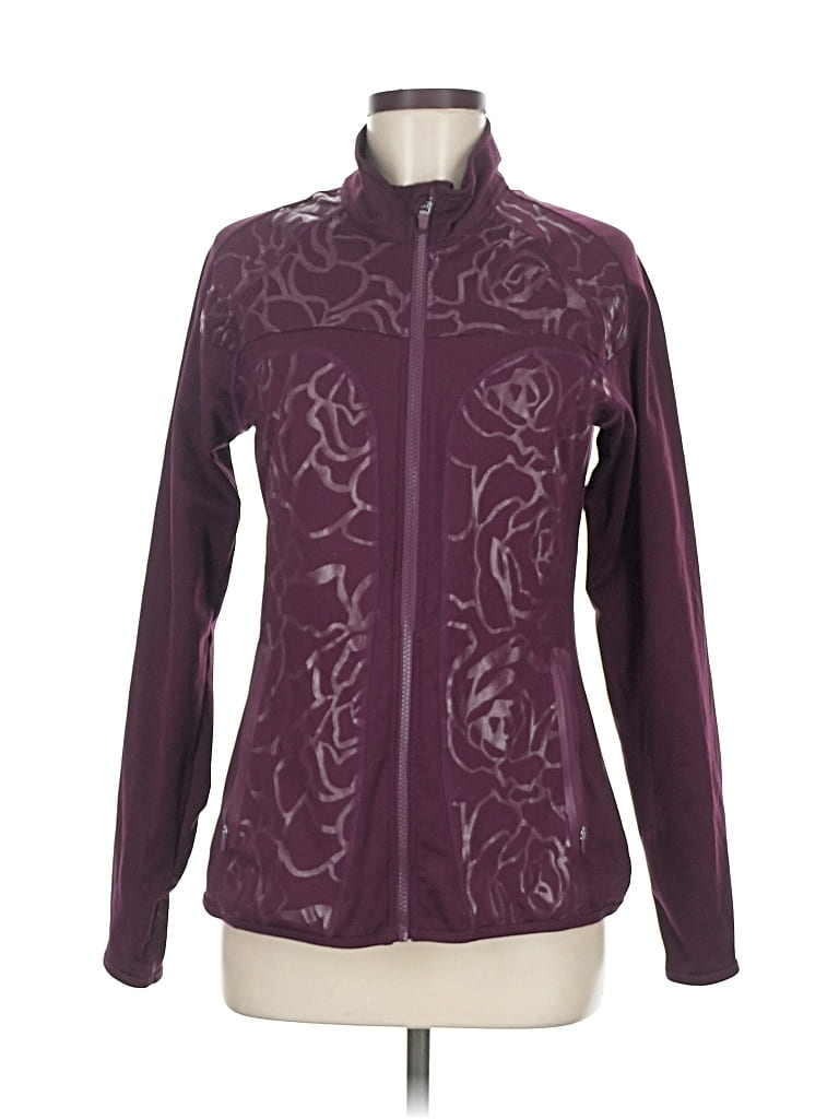 Pre-owned Fabletics Track Jacket In Purple