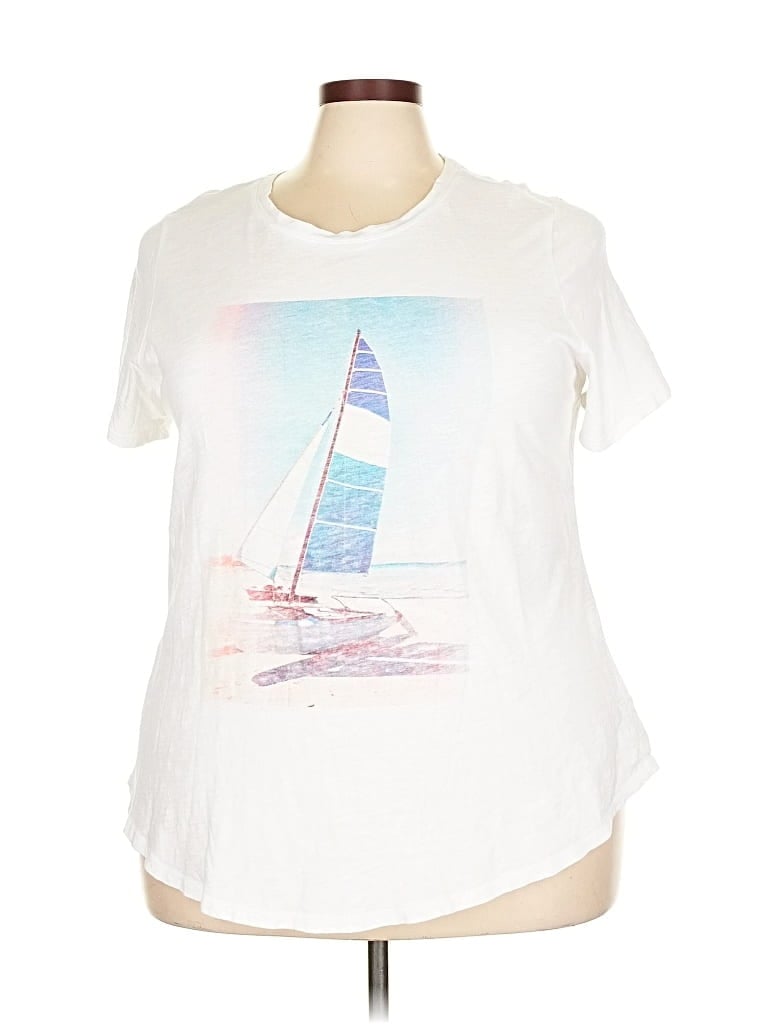 OLD NAVY Pre-owned Short Sleeve T-shirt In White