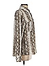 Single Los Angeles Animal Print Silver Long Sleeve Blouse Size S - photo 4