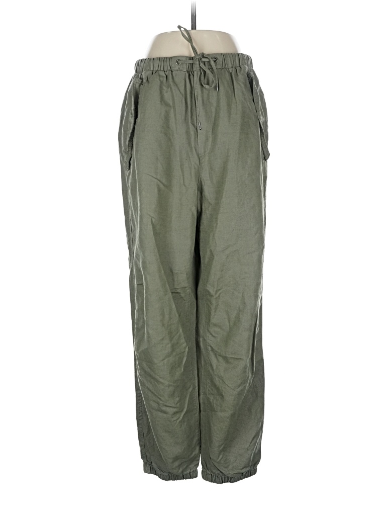 Pre-owned Gap Linen Pants In Green