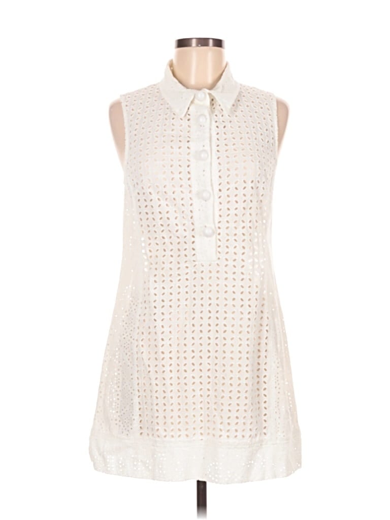 Pre-owned Nanette Lepore Casual Dress In White