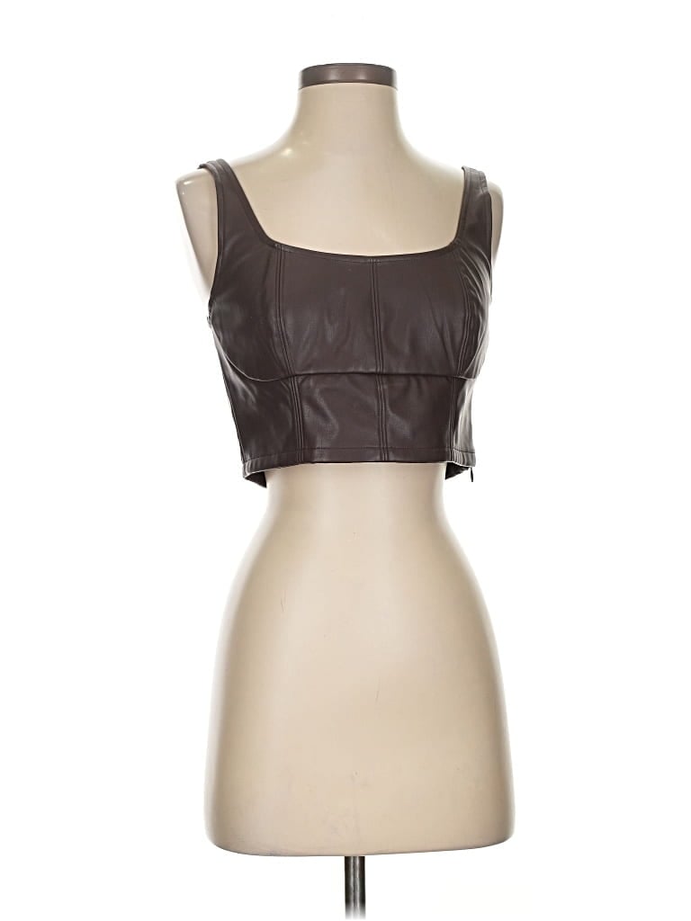 Banana Republic Factory Store Tank Top Brown Strapless Neckline Tops In Brown