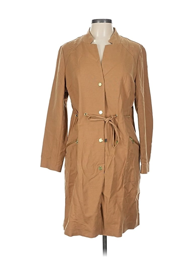 Pre-owned Chico's Trenchcoat In Brown