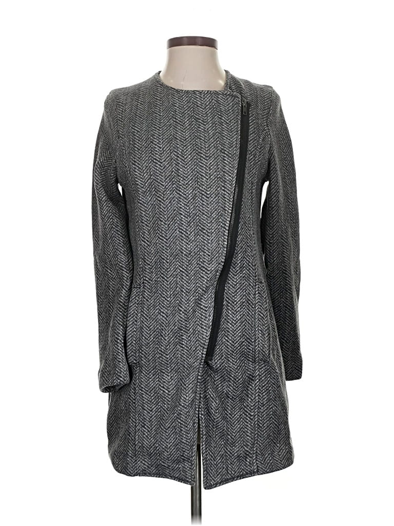 Pre-owned Banana Republic Factory Store Coat In Gray