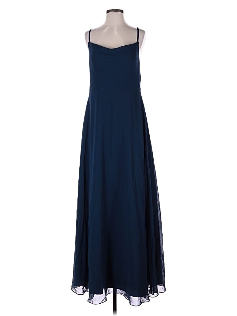Pre-owned Azazie Cocktail Dress In Blue