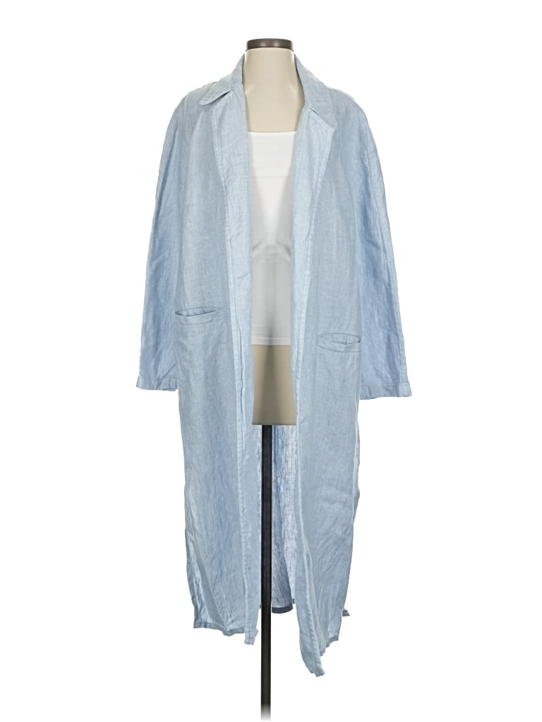 Pre-owned Mango Raincoat In Blue