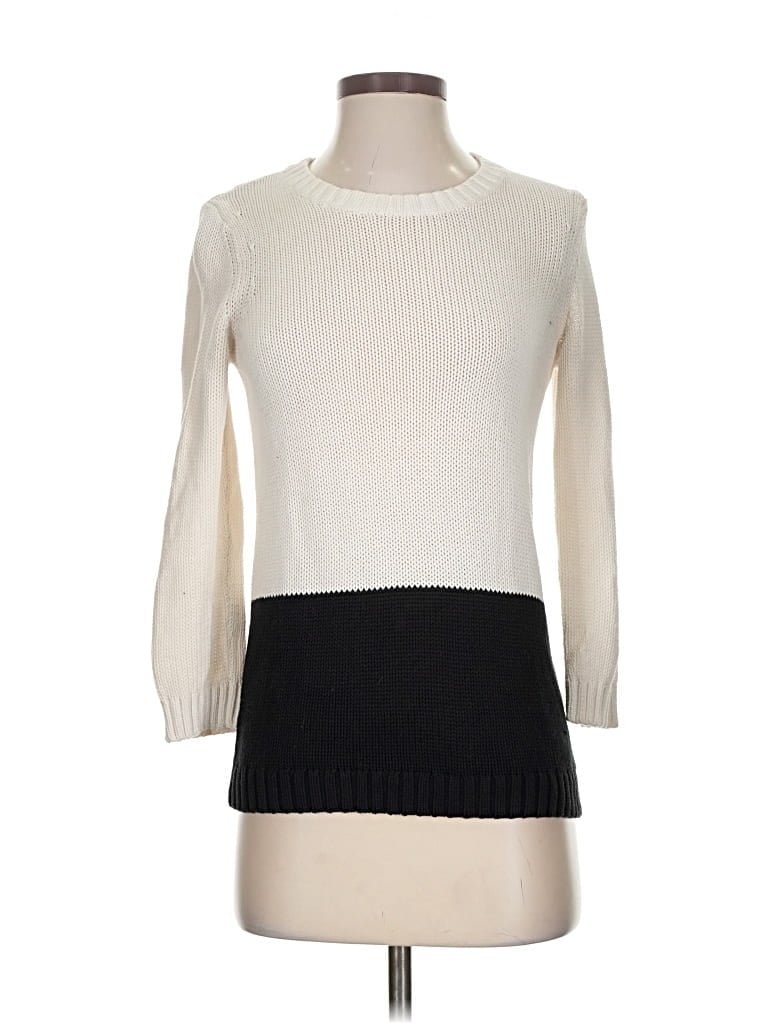 Pre-owned Ann Taylor Loft Outlet Pullover Sweater In White