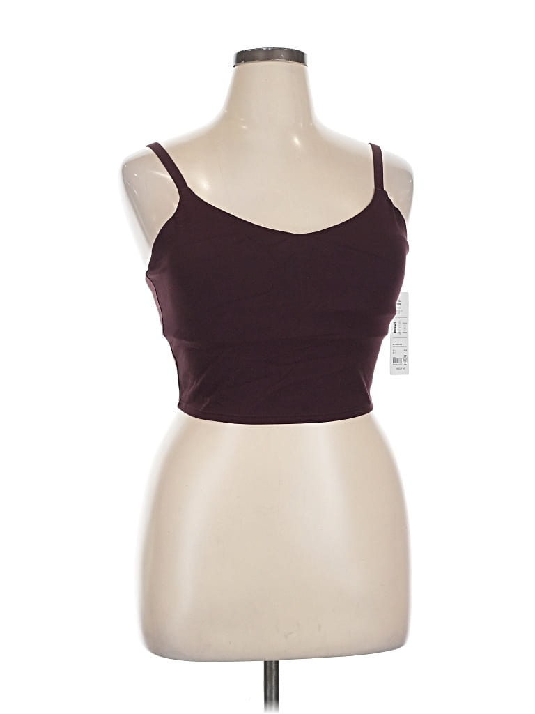 Pre-owned Athleta Sports Bra In Burgundy
