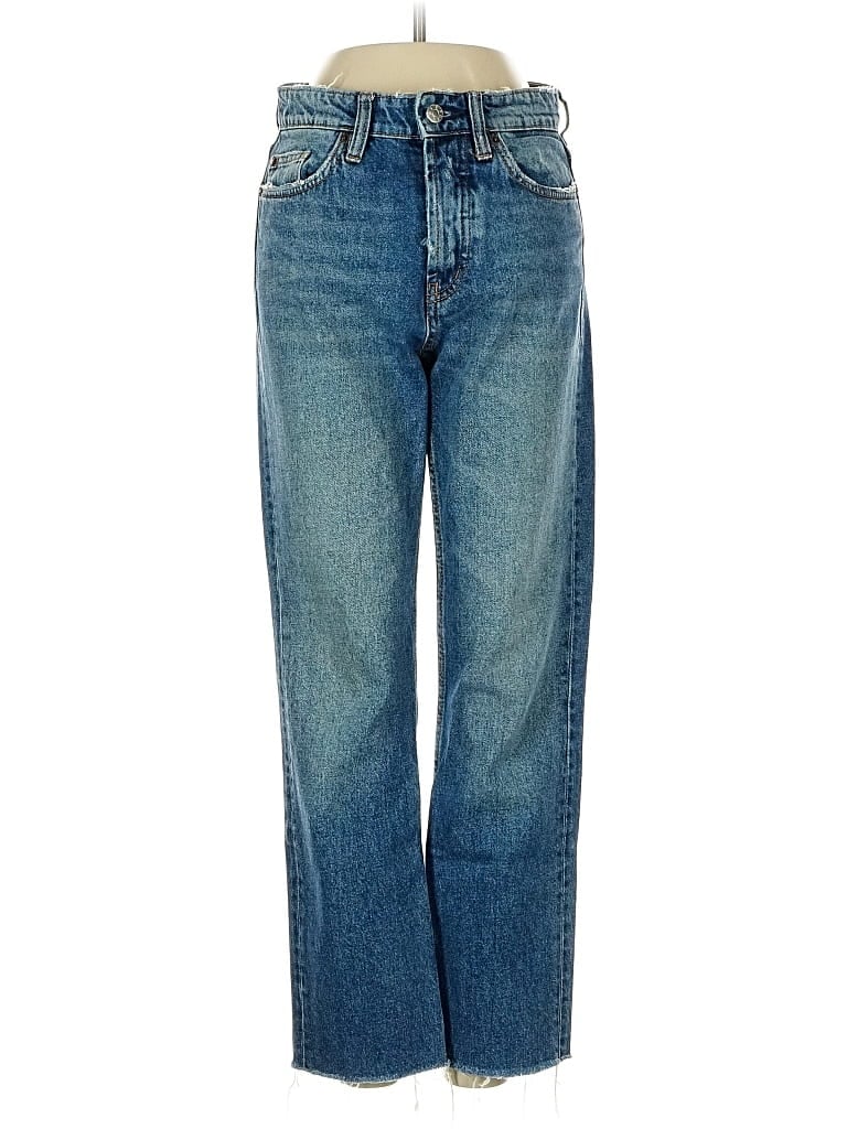 Pre-owned Zara Trf Jeans In Blue