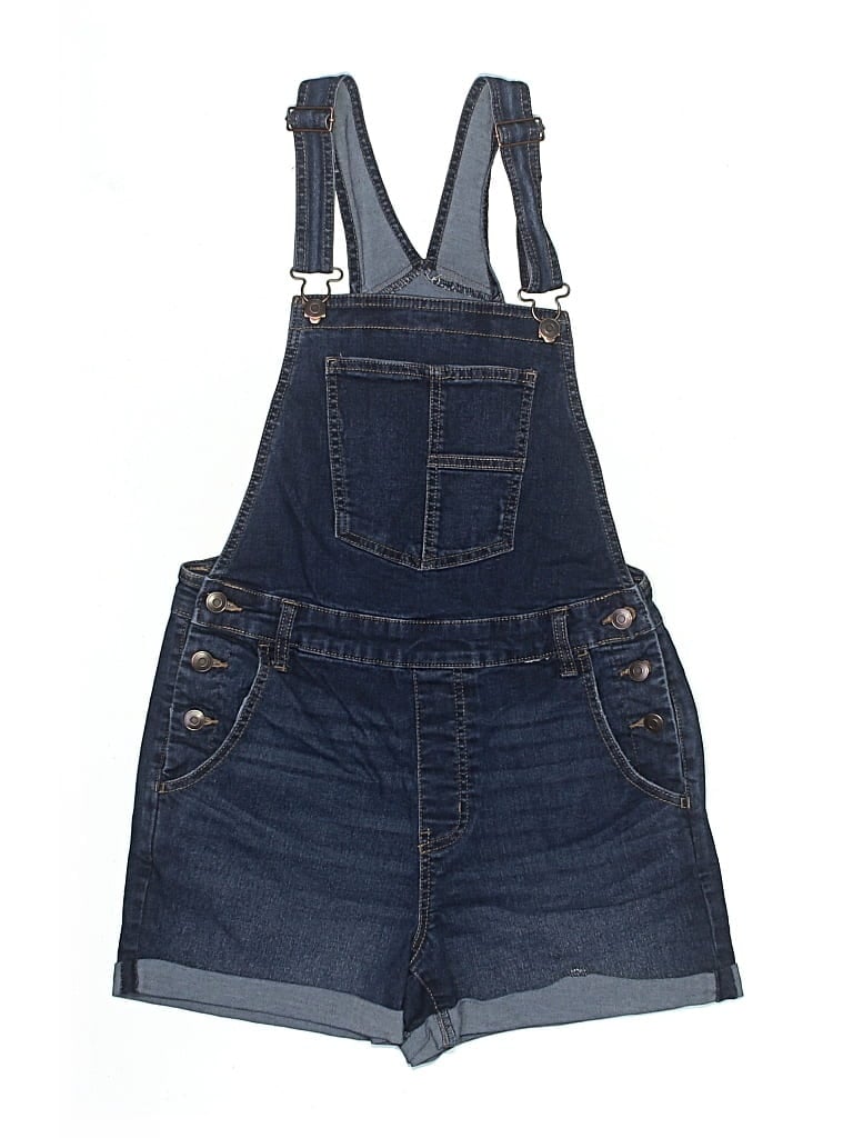 Pre-owned No Boundaries Overall Shorts In Blue