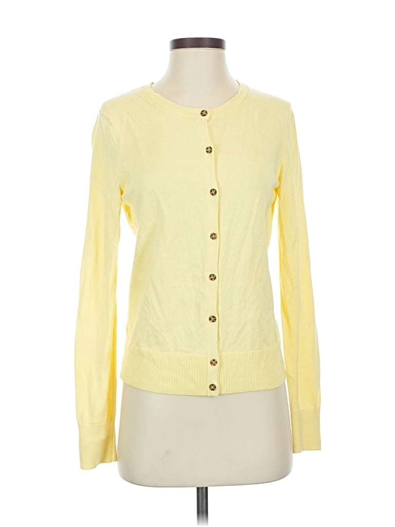 Pre-owned Gap Cardigan Sweater In Yellow