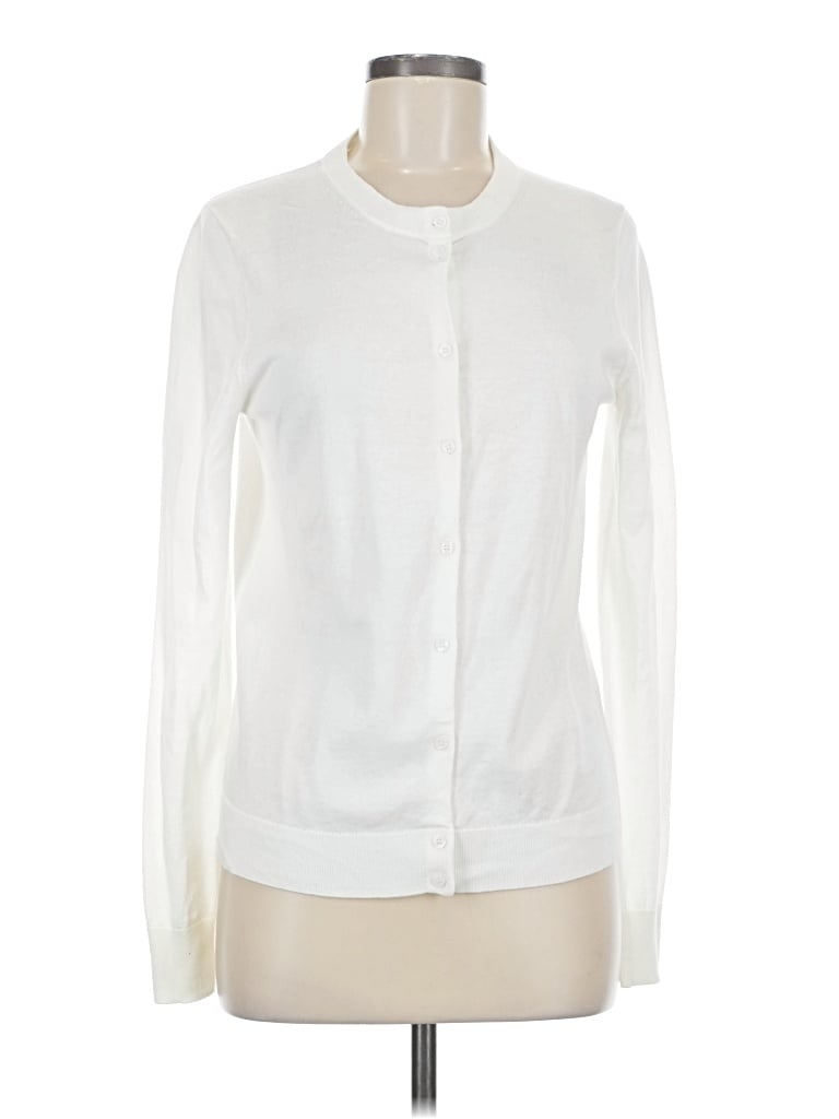 J.CREW FACTORY STORE Pre-owned Cardigan Sweater In White