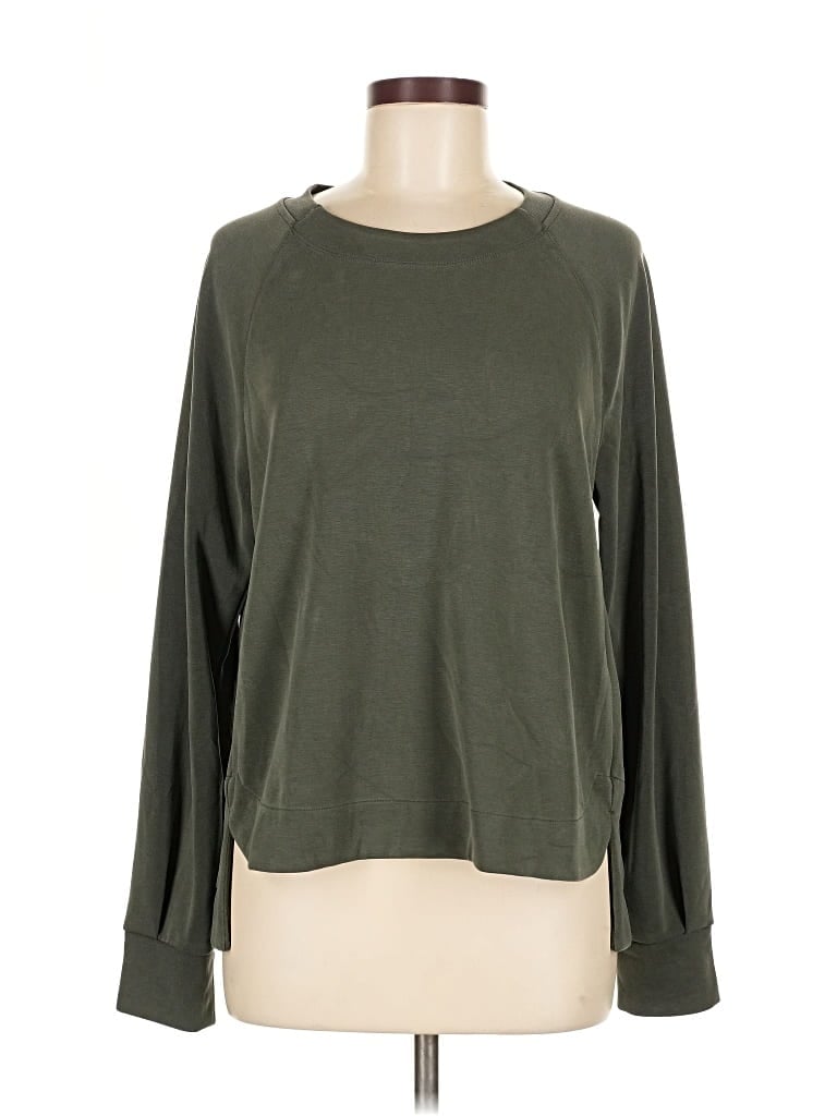 Pre-owned Athleta Sweatshirt In Green