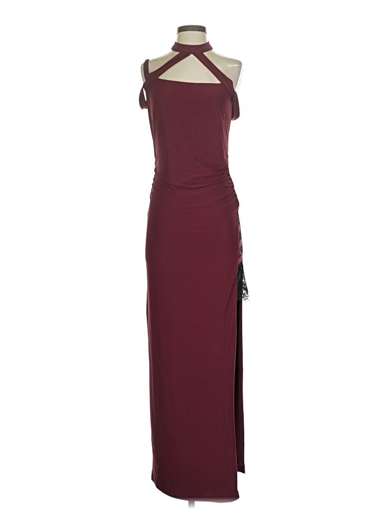 Pre-owned Venus Cocktail Dress In Burgundy