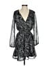 Aqua 100% Polyester Paisley Black Cocktail Dress Size XS - photo 1