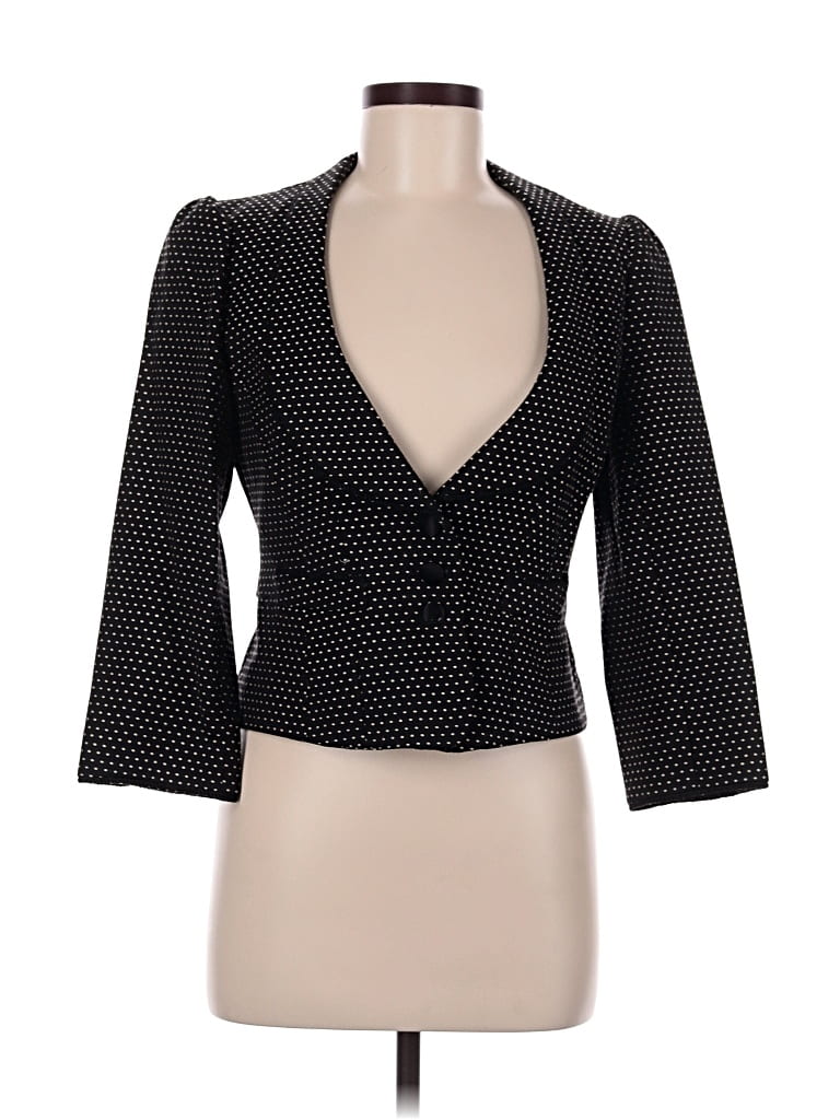 Pre-owned Nanette Lepore Wool Blazer Jacket In Black