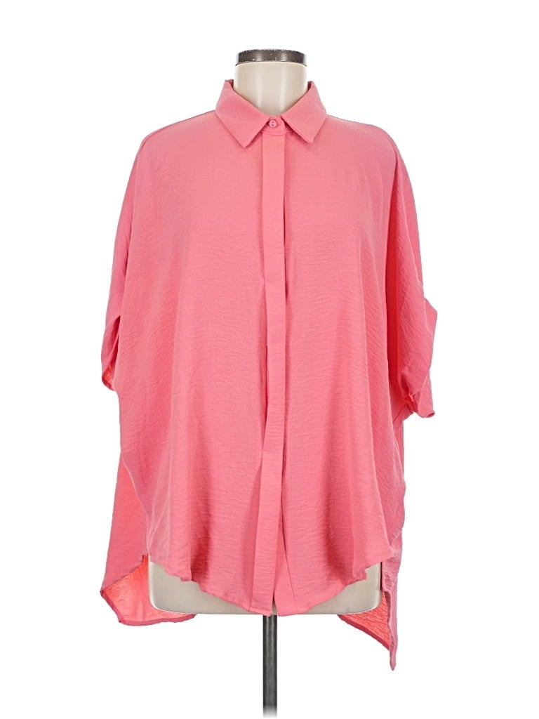 Pre-owned Umgee 3/4 Sleeve Blouse In Pink