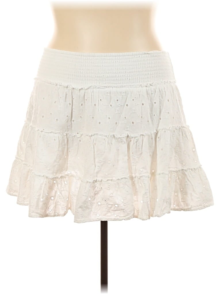 Pre-owned American Eagle Outfitters Casual Skirt In White