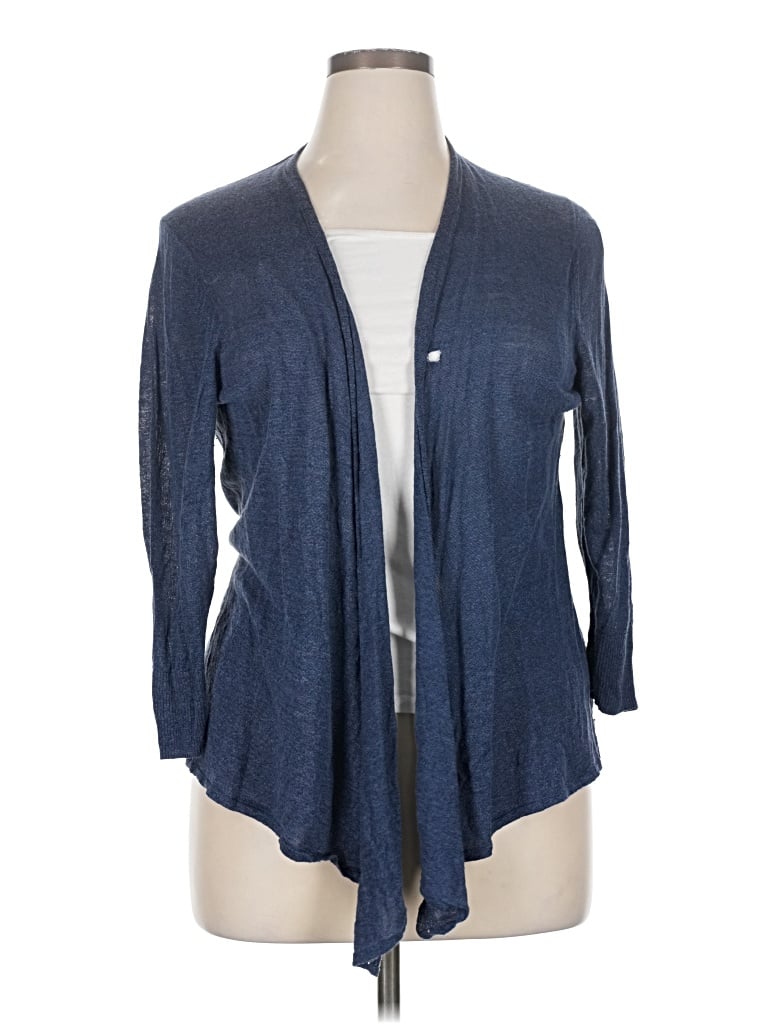 Pre-owned Nic + Zoe Cardigan Sweater In Blue