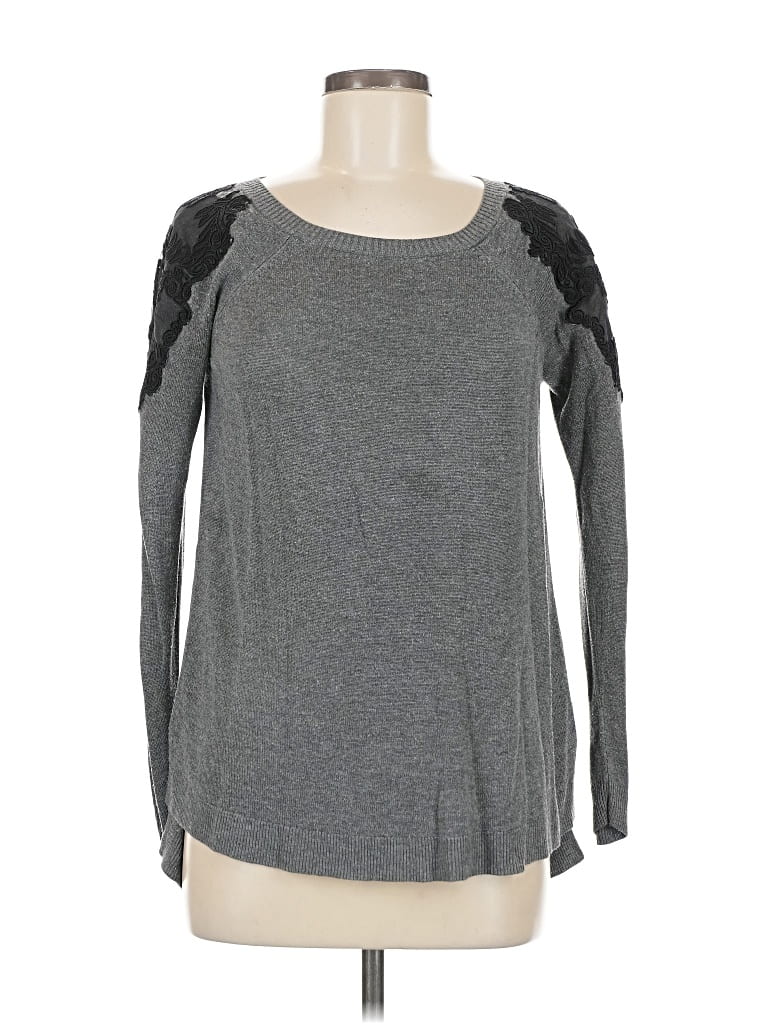 Pre-owned Market & Spruce Cardigan Sweater In Gray