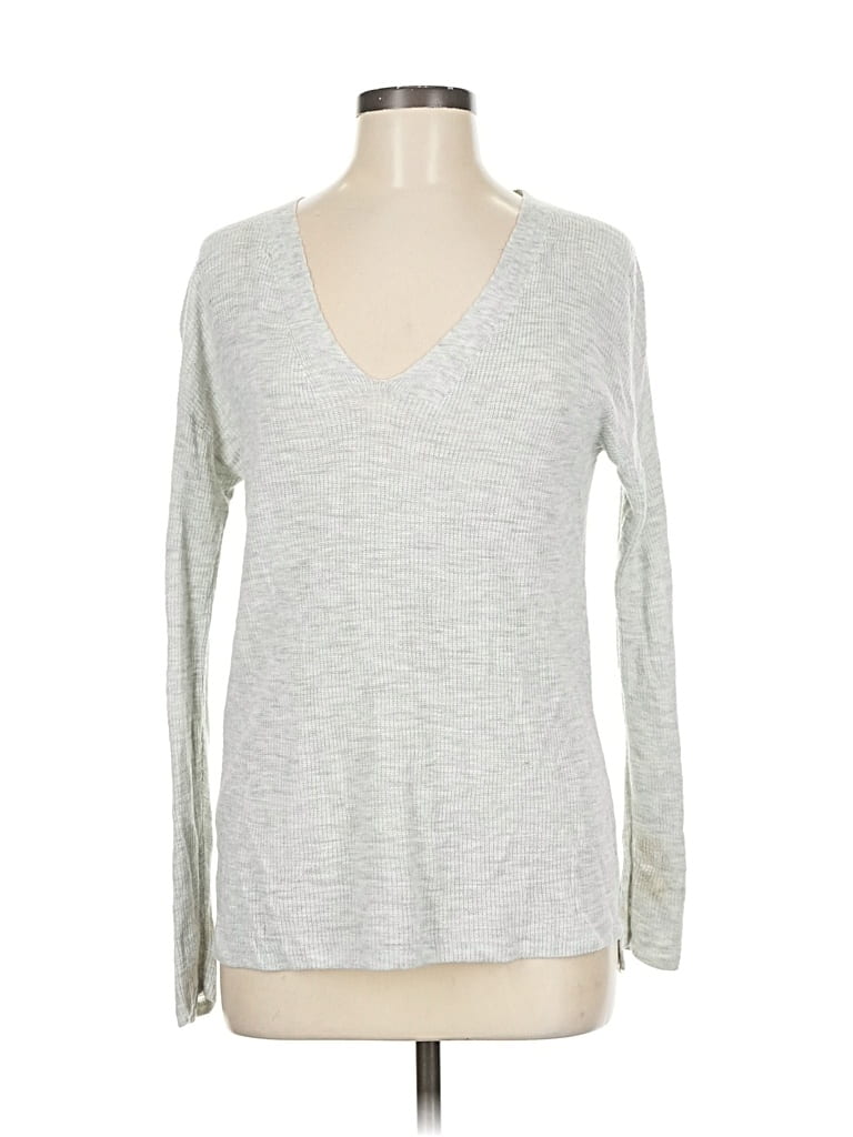 LOU & GREY FOR LOFT Pre-owned Pullover Sweater In Silver