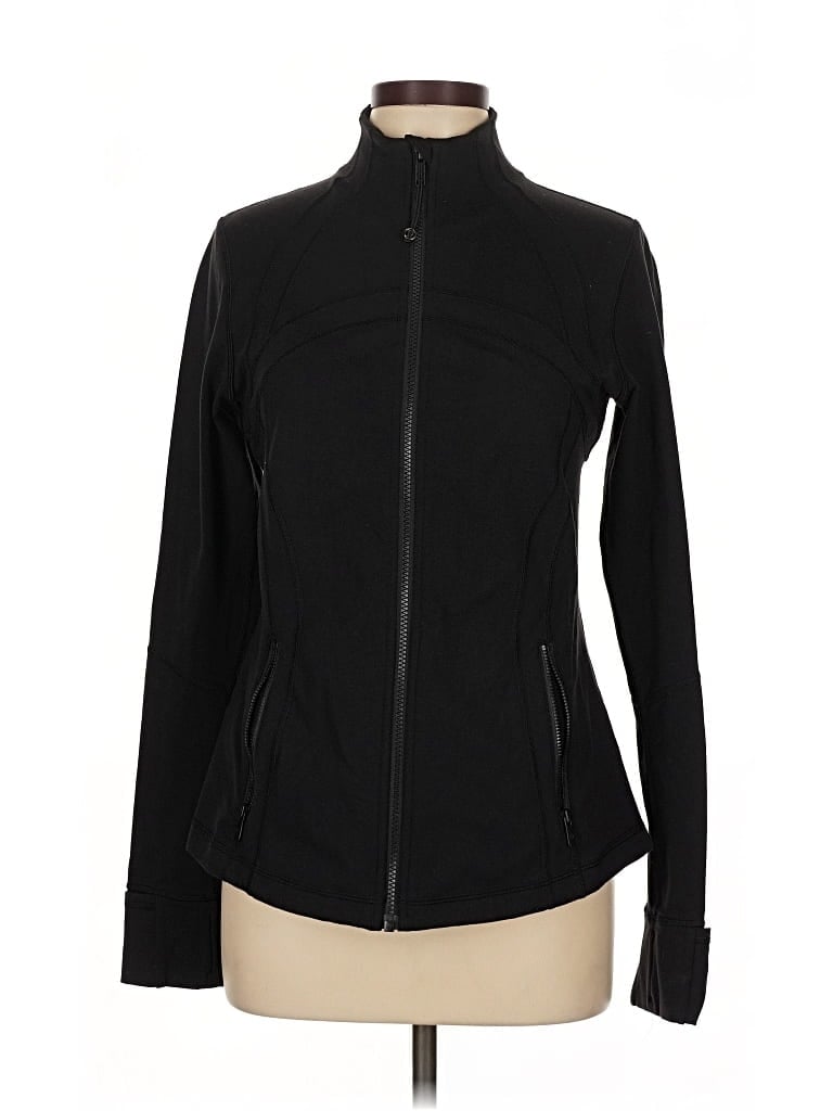 Pre-owned Lululemon Athletica Track Jacket In Black