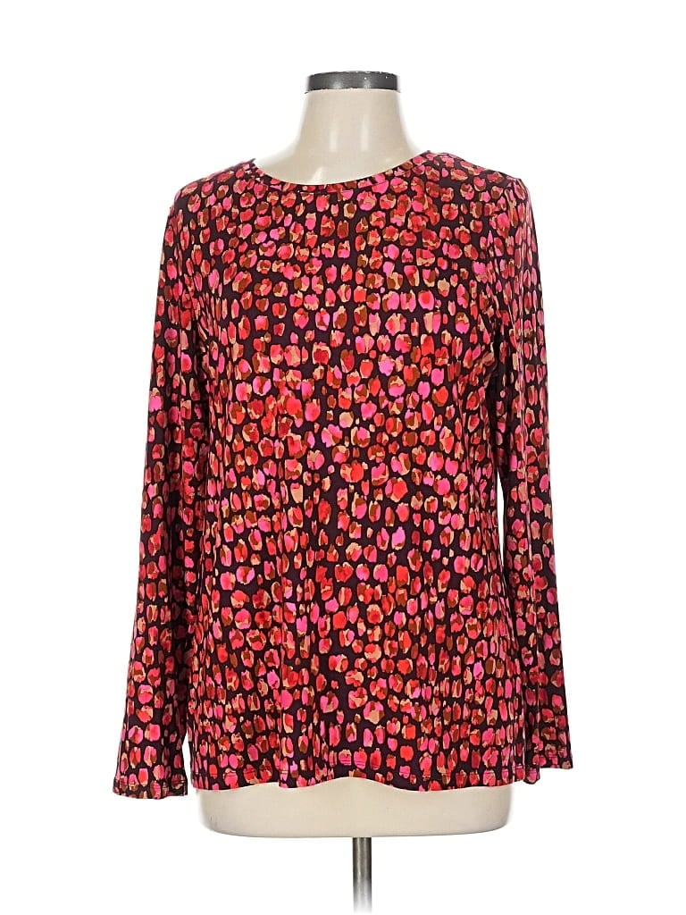 Pre-owned Chico's Long Sleeve T-shirt In Red