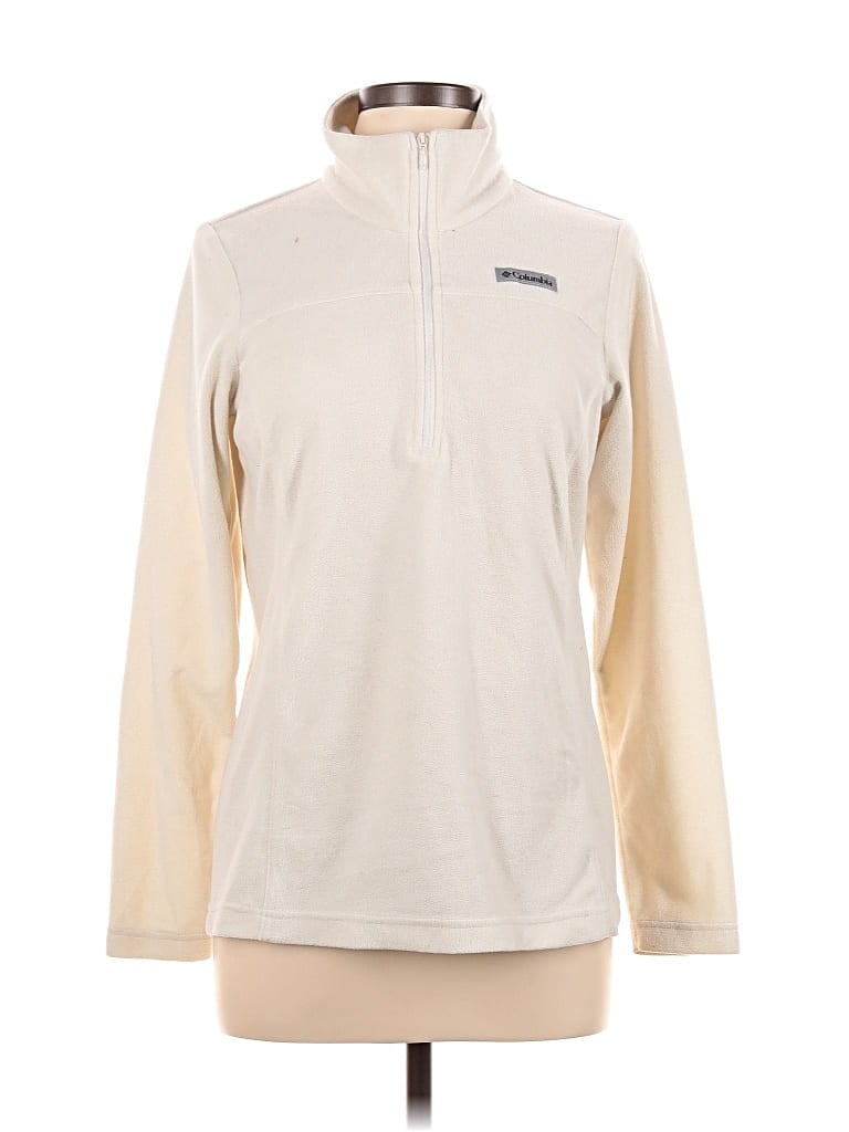 Pre-owned Columbia Fleece Jacket In White